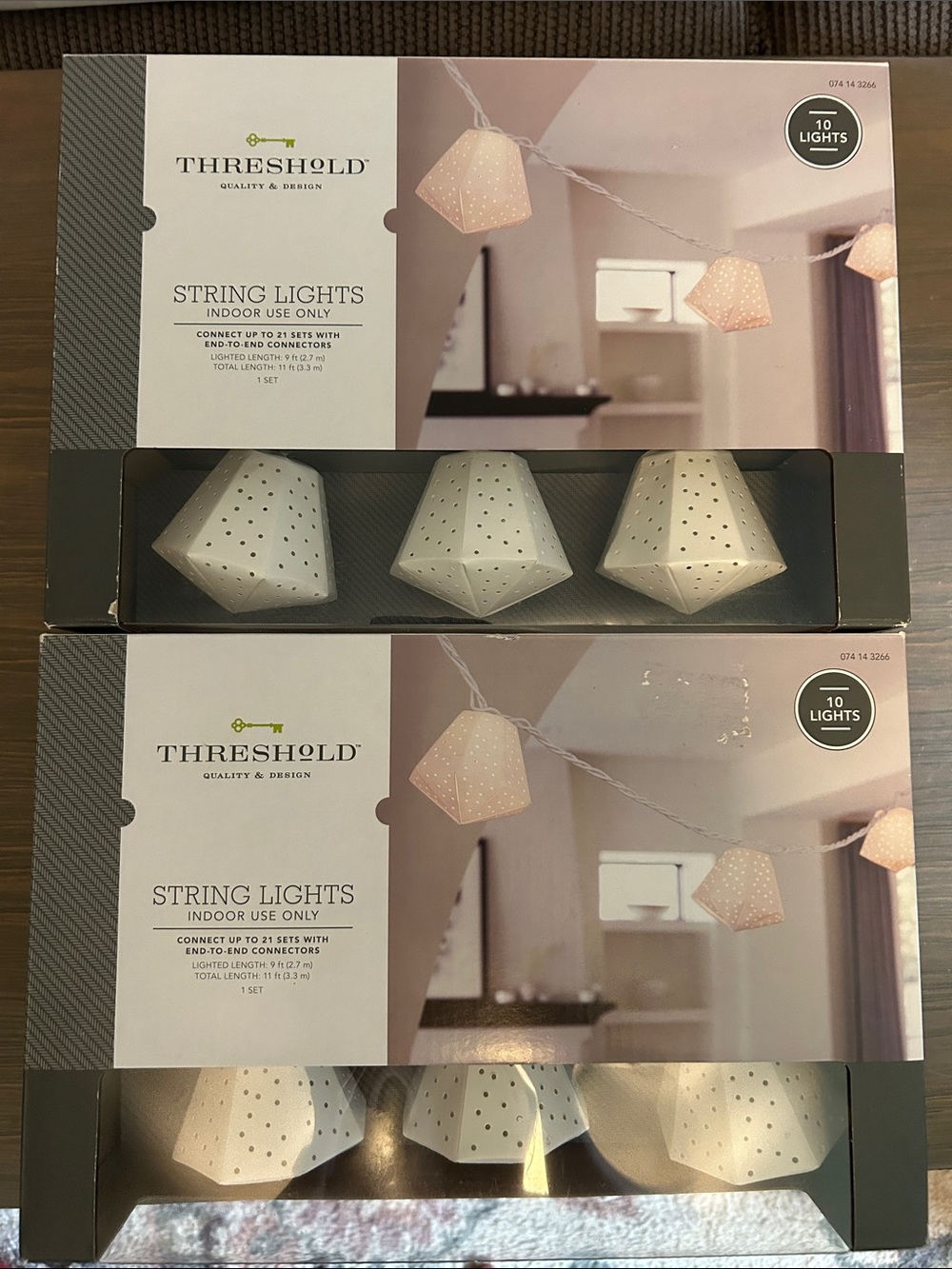 NWT 2 Boxes of Threshold White String Lights